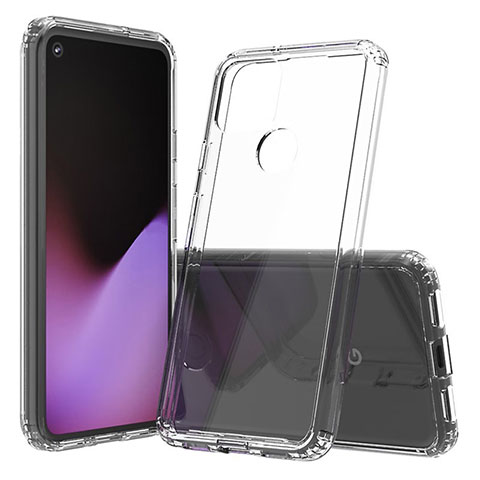 Carcasa Bumper Funda Silicona Transparente 360 Grados Z01J para Google Pixel 5 Claro