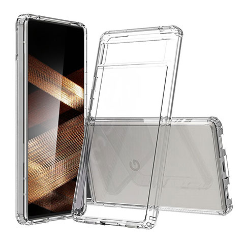 Carcasa Bumper Funda Silicona Transparente 360 Grados Z01J para Google Pixel 6a 5G Claro