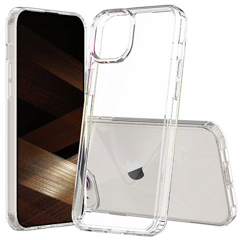 Carcasa Bumper Funda Silicona Transparente 360 Grados ZJ1 para Apple iPhone 15 Plus Claro