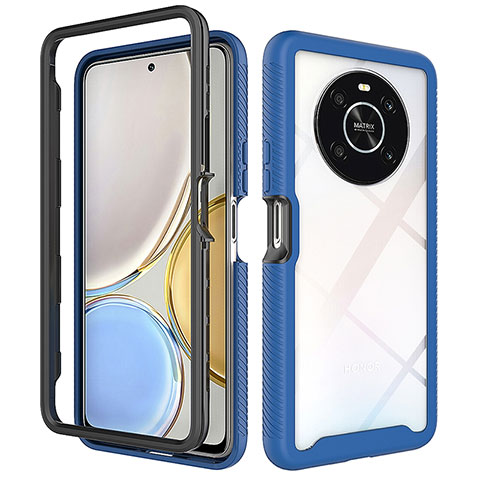 Carcasa Bumper Funda Silicona Transparente 360 Grados ZJ1 para Huawei Honor Magic4 Lite 4G Azul