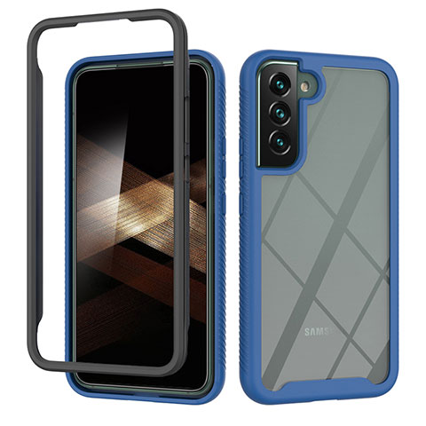 Carcasa Bumper Funda Silicona Transparente 360 Grados ZJ1 para Samsung Galaxy S24 5G Azul