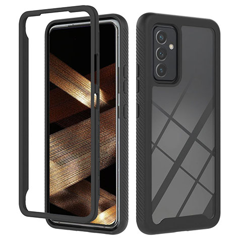 Carcasa Bumper Funda Silicona Transparente 360 Grados ZJ2 para Samsung Galaxy A15 4G Negro