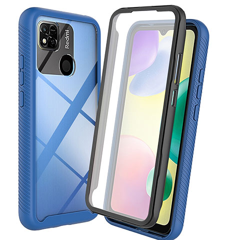 Carcasa Bumper Funda Silicona Transparente 360 Grados ZJ3 para Xiaomi POCO C31 Azul