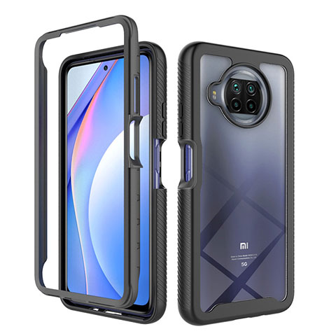 Carcasa Bumper Funda Silicona Transparente 360 Grados ZJ4 para Xiaomi Mi 10i 5G Negro