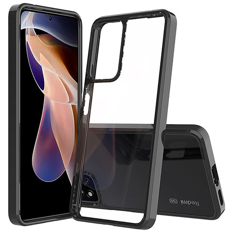 Carcasa Bumper Funda Silicona Transparente 360 Grados ZJ5 para Xiaomi Mi 11i 5G (2022) Negro