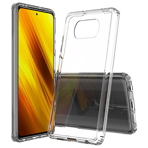 Carcasa Bumper Funda Silicona Transparente 360 Grados ZJ6 para Xiaomi Poco X3 NFC Claro