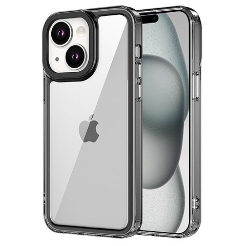 Carcasa Bumper Funda Silicona Transparente AC1 para Apple iPhone 14 Negro