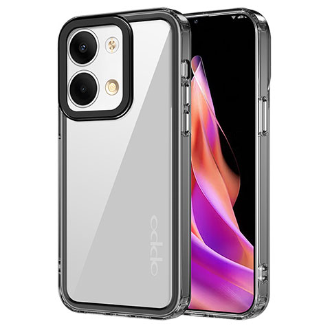 Carcasa Bumper Funda Silicona Transparente AC1 para Oppo Reno9 5G Negro