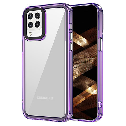 Carcasa Bumper Funda Silicona Transparente AC1 para Samsung Galaxy A22 4G Purpura Claro