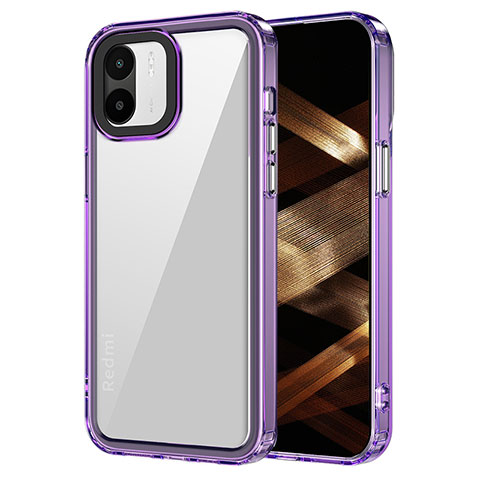 Carcasa Bumper Funda Silicona Transparente AC1 para Xiaomi Redmi A1 Purpura Claro