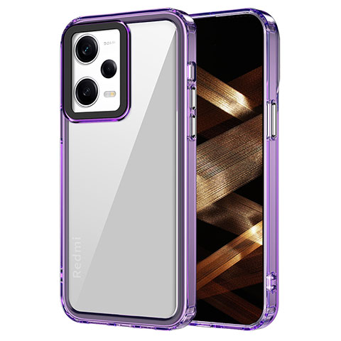 Carcasa Bumper Funda Silicona Transparente AC1 para Xiaomi Redmi Note 12 Pro 5G Purpura Claro