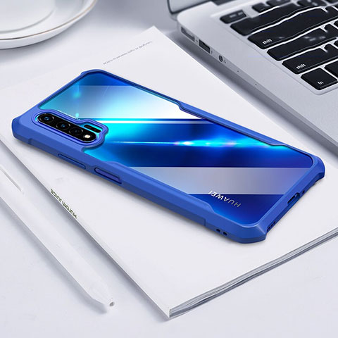 Carcasa Bumper Funda Silicona Transparente Espejo H01 para Huawei Nova 6 Azul