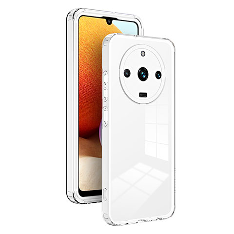 Carcasa Bumper Funda Silicona Transparente Espejo H01P para Realme 11 Pro 5G Blanco