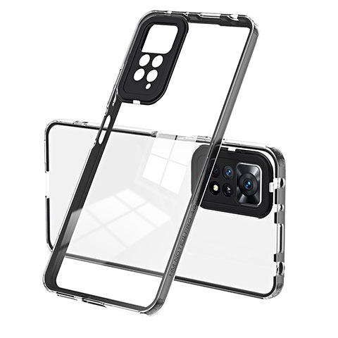 Carcasa Bumper Funda Silicona Transparente Espejo H01P para Xiaomi Redmi Note 11 4G (2022) Negro