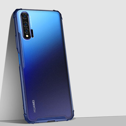 Carcasa Bumper Funda Silicona Transparente Espejo H02 para Huawei Nova 6 Azul