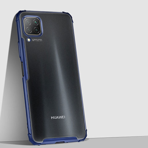 Carcasa Bumper Funda Silicona Transparente Espejo H02 para Huawei Nova 7i Azul