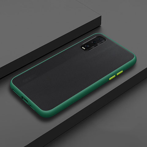 Carcasa Bumper Funda Silicona Transparente Espejo H02 para Oppo Find X2 Verde