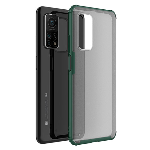 Carcasa Bumper Funda Silicona Transparente Espejo M01 para Xiaomi Mi 10T 5G Verde