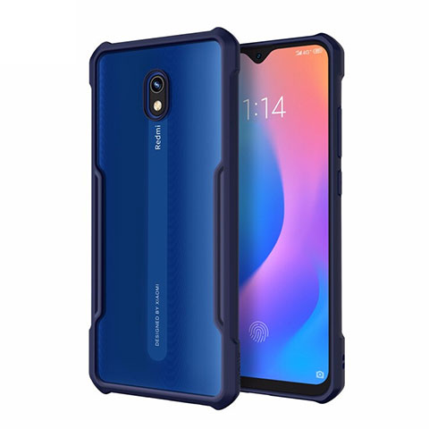 Carcasa Bumper Funda Silicona Transparente Espejo M01 para Xiaomi Redmi 8A Azul