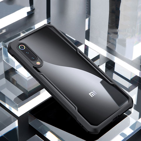 Carcasa Bumper Funda Silicona Transparente Espejo M02 para Xiaomi Mi 9 Negro