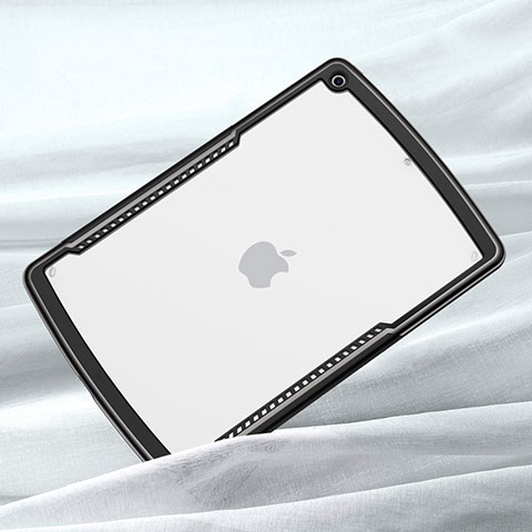 Carcasa Bumper Funda Silicona Transparente Espejo para Apple iPad 10.2 (2019) Negro