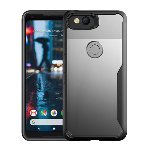 Carcasa Bumper Funda Silicona Transparente Espejo para Google Pixel 3 Negro