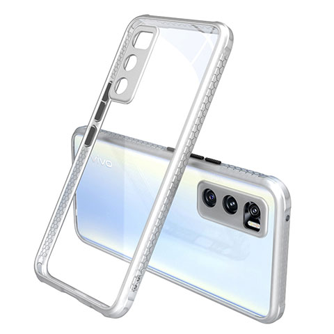 Carcasa Bumper Funda Silicona Transparente Espejo para Vivo Y70 (2020) Blanco