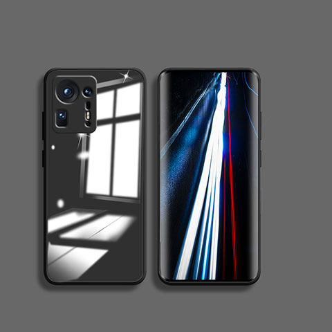 Carcasa Bumper Funda Silicona Transparente Espejo para Xiaomi Mi Mix 4 5G Negro