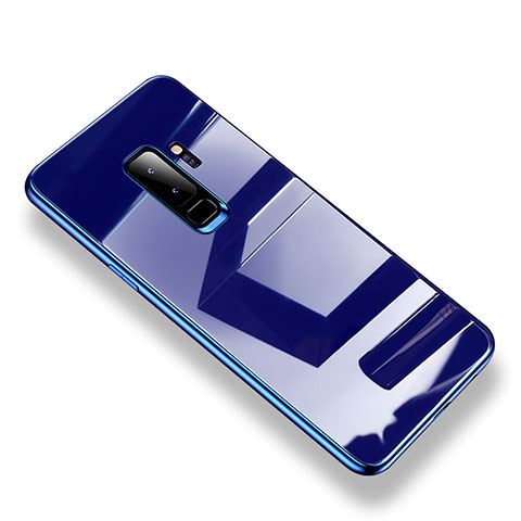 Carcasa Bumper Funda Silicona Transparente Espejo S01 para Samsung Galaxy S9 Plus Azul