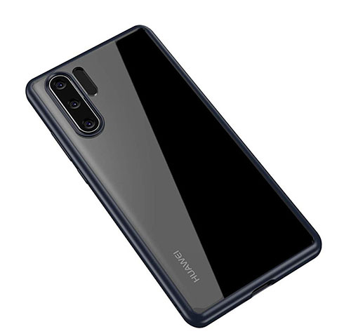 Carcasa Bumper Funda Silicona Transparente Espejo Z01 para Huawei P30 Pro Azul