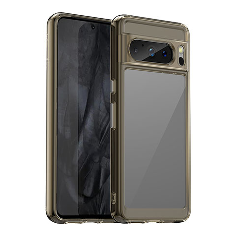 Carcasa Bumper Funda Silicona Transparente J01S para Google Pixel 8 Pro 5G Gris