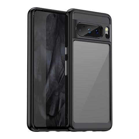 Carcasa Bumper Funda Silicona Transparente J01S para Google Pixel 8 Pro 5G Negro