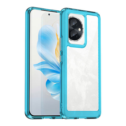 Carcasa Bumper Funda Silicona Transparente J01S para Huawei Honor 100 5G Azul