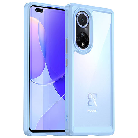 Carcasa Bumper Funda Silicona Transparente J01S para Huawei Honor 50 Pro 5G Azul Cielo