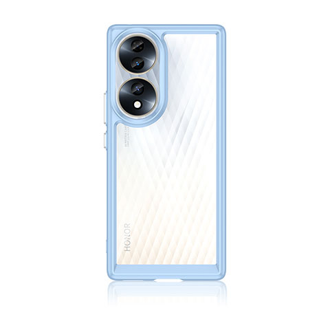 Carcasa Bumper Funda Silicona Transparente J01S para Huawei Honor 70 5G Azul Cielo