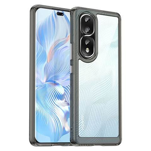 Carcasa Bumper Funda Silicona Transparente J01S para Huawei Honor 80 Pro 5G Gris