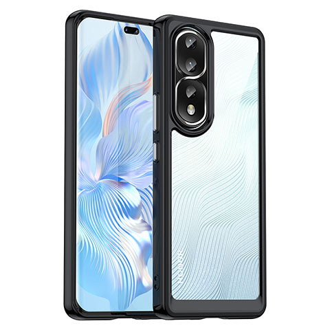 Carcasa Bumper Funda Silicona Transparente J01S para Huawei Honor 80 Pro 5G Negro