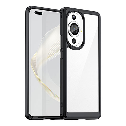 Carcasa Bumper Funda Silicona Transparente J01S para Huawei Nova 11 Pro Negro