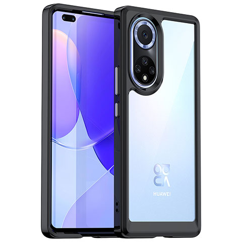 Carcasa Bumper Funda Silicona Transparente J01S para Huawei Nova 9 Pro Negro