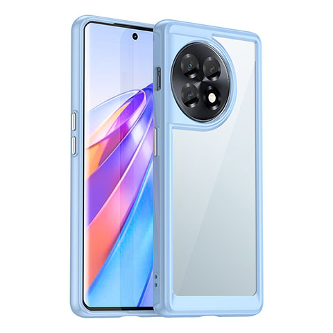 Carcasa Bumper Funda Silicona Transparente J01S para OnePlus 11R 5G Azul Cielo