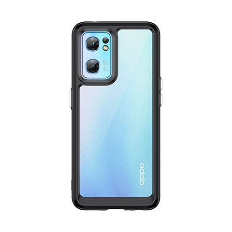 Carcasa Bumper Funda Silicona Transparente J01S para OnePlus Nord CE 2 5G Negro