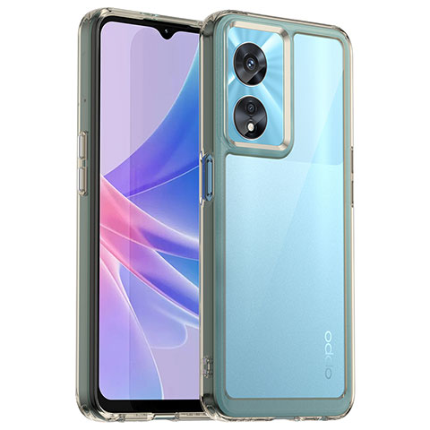 Carcasa Bumper Funda Silicona Transparente J01S para Oppo A1 Pro 5G Gris