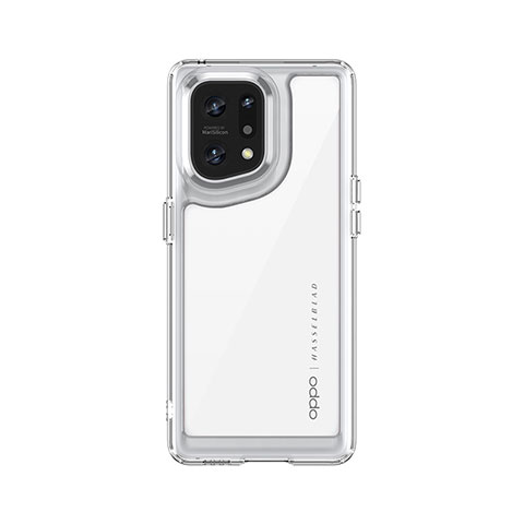 Carcasa Bumper Funda Silicona Transparente J01S para Oppo Find X5 5G Claro