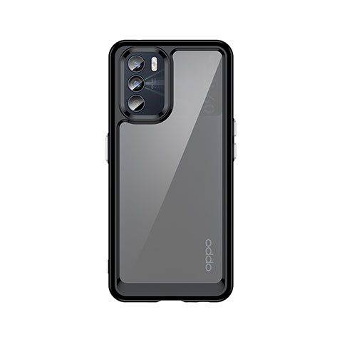 Carcasa Bumper Funda Silicona Transparente J01S para Oppo K9 Pro 5G Negro