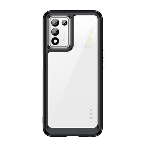 Carcasa Bumper Funda Silicona Transparente J01S para Oppo K9S 5G Negro