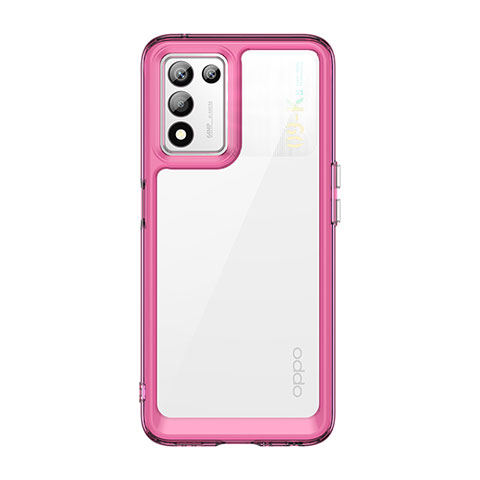 Carcasa Bumper Funda Silicona Transparente J01S para Oppo K9S 5G Purpura Claro