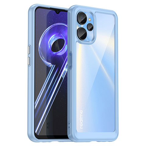 Carcasa Bumper Funda Silicona Transparente J01S para Realme 10T 5G Azul