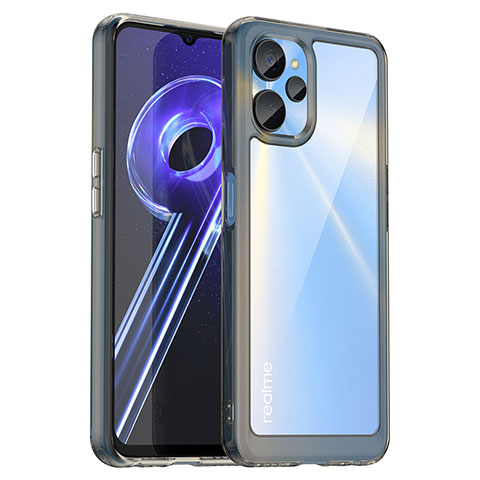 Carcasa Bumper Funda Silicona Transparente J01S para Realme 10T 5G Gris