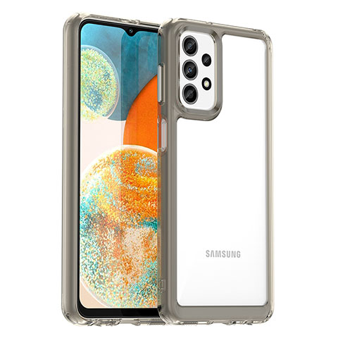 Carcasa Bumper Funda Silicona Transparente J01S para Samsung Galaxy A23 4G Gris