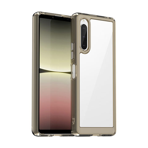 Carcasa Bumper Funda Silicona Transparente J01S para Sony Xperia 10 V Gris